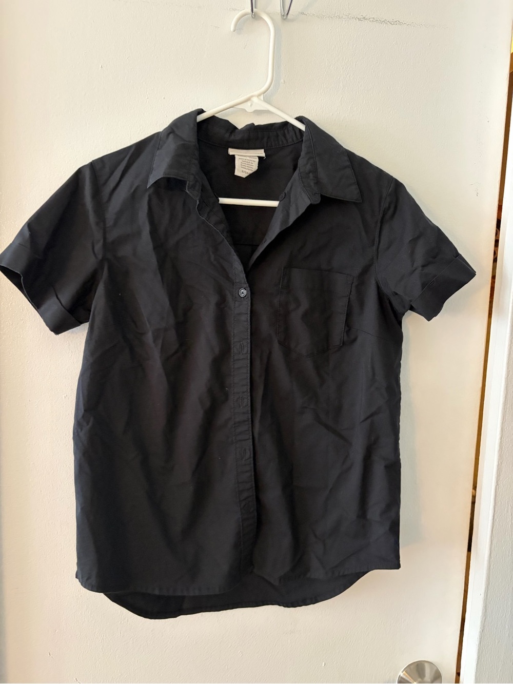Dickies Women's Black Button Down Shirt Size Small